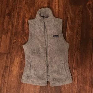 Patagonia furry vest. Size extra small.